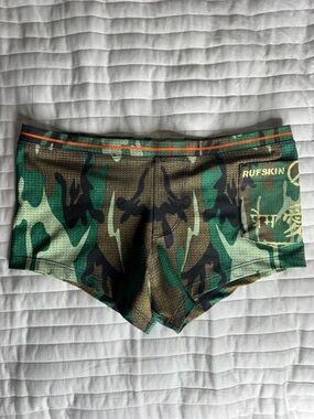 RUFSKIN Men's Camo Swim Trunks — Green Camouflage